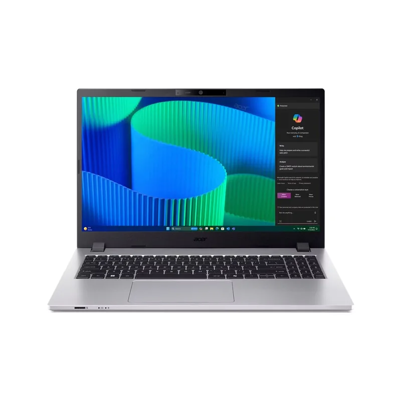 Acer TravelMate P2 TMP215-55-TCO Intel Core 5 120U Laptop 39.6 cm (15.6") Full HD 16 GB DDR5-SDRAM 512 GB SSD Wi-Fi 6E (802.11ax) Windows 11 Pro Silver New Repack/Repacked