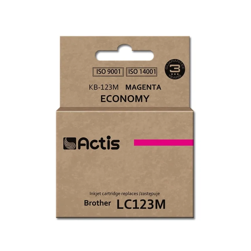 Actis KB-123M Ink (replacement for Brother LC123M/LC121M; Standard; 10 ml; magenta)