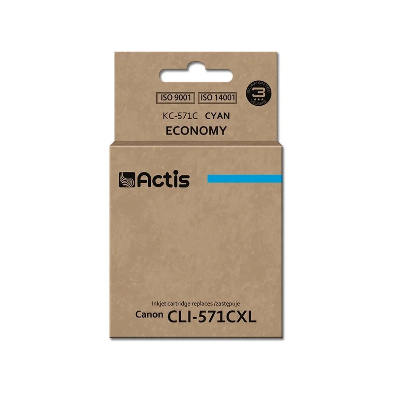 Actis KC-571C Ink (replacement for Canon CLI-571C; Standard; 12 ml; cyan)