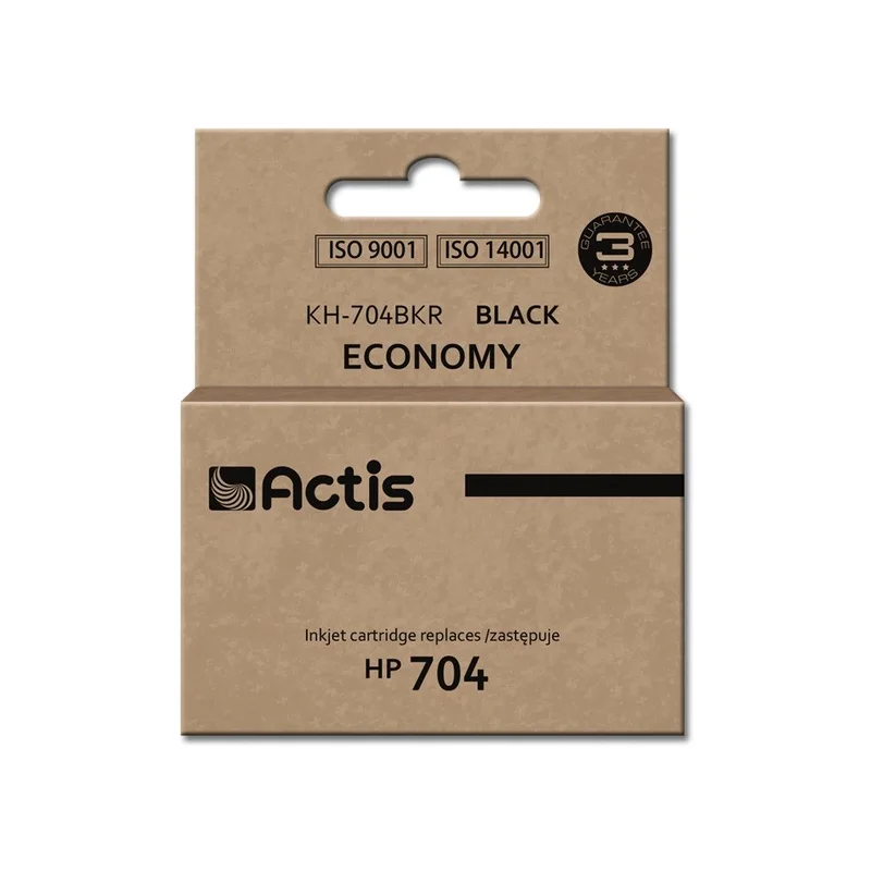 Actis KH-704BKR Ink (replacement HP 704 CN692AE; Standard; 15 ml; black)