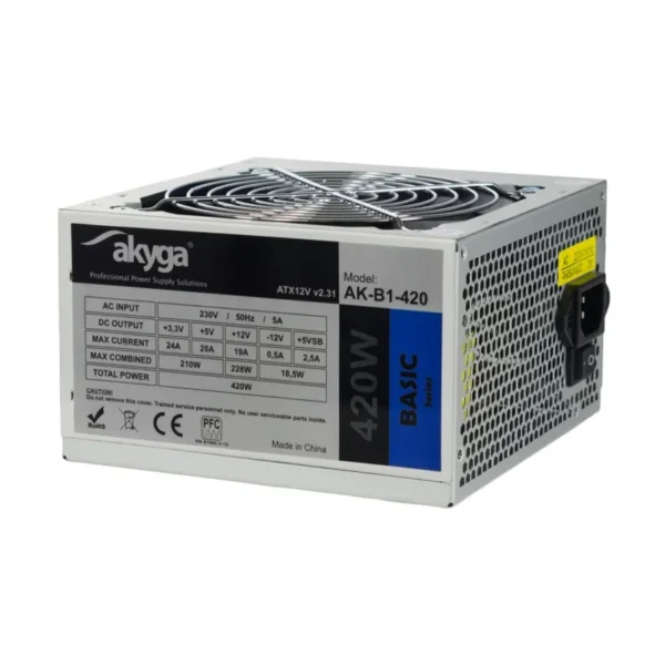 Akyga AK-B1-420 power supply unit 420 W 20+4 pin ATX ATX Grey