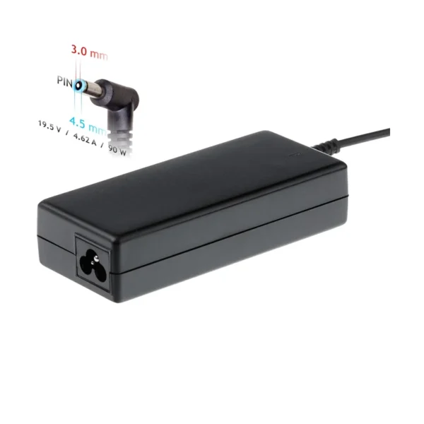 Akyga notebook power adapter AK-ND-26 19.5V/4.62A 90W 4.5x3.0 mm + pin HP power adapter/inverter Indoor Black