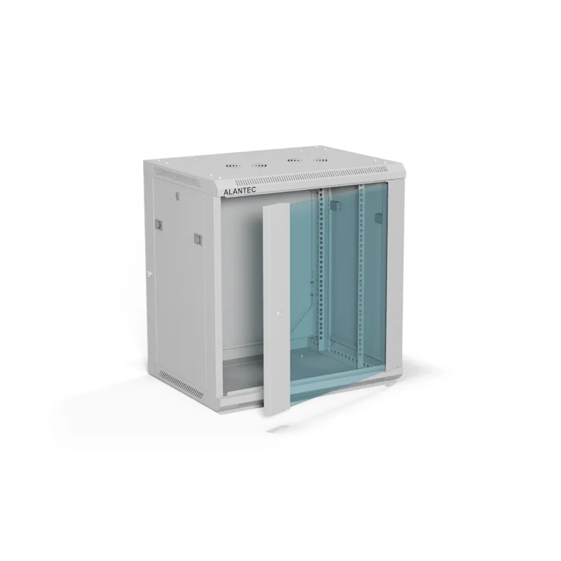 ALANTEC Racking cabinet 19" 12U 600x450, Grey FLAT PACK