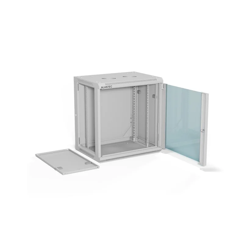 ALANTEC Racking cabinet 19" 12U 600x450, Grey FLAT PACK