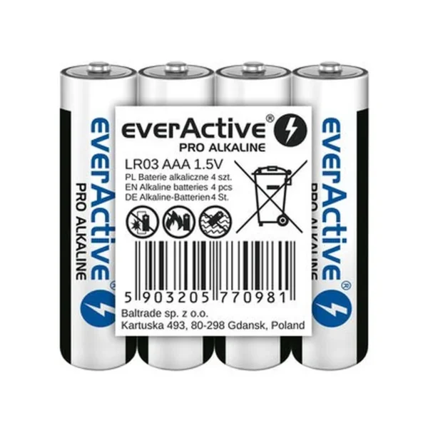 Alkaline batteries AAA / LR03 everActive Pro 4 pcs