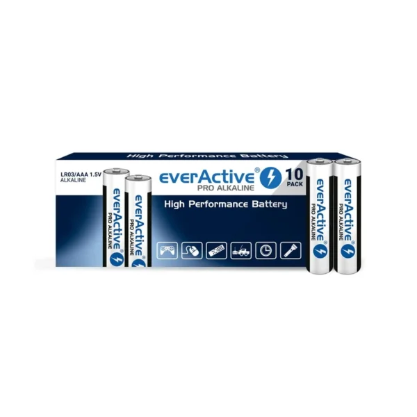 Alkaline batteries everActive Pro Alkaline LR03 AAA - shrink pack - 10 pieces
