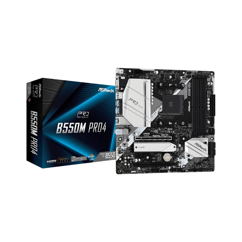 Asrock B550M Pro4 Socket AM4 micro ATX AMD B550