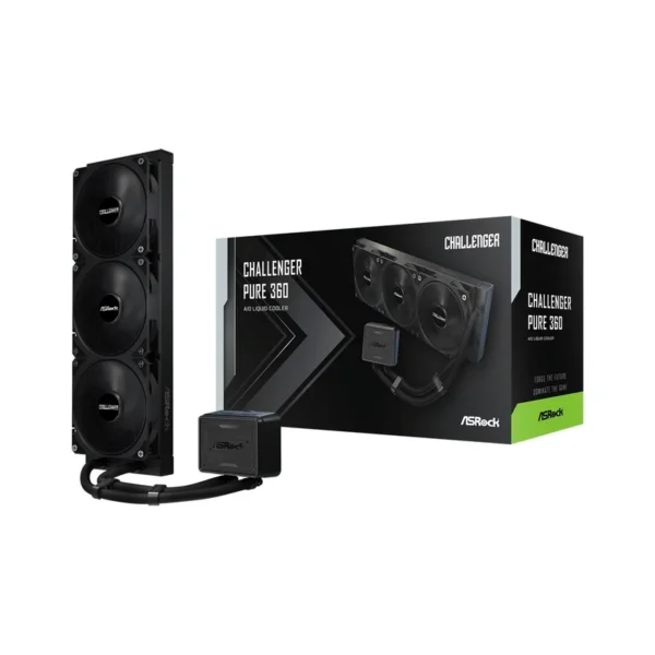 Asrock Challenger Pure 360 Processor All-in-one liquid cooler 12 cm Black