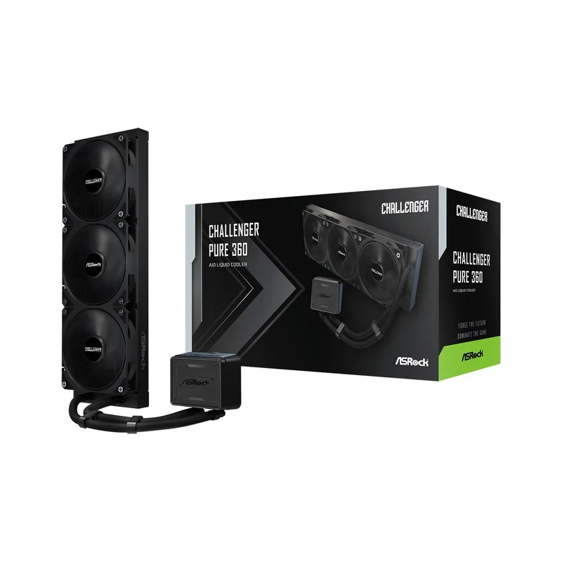 Asrock Challenger Pure 360 Processor All-in-one liquid cooler 12 cm Black