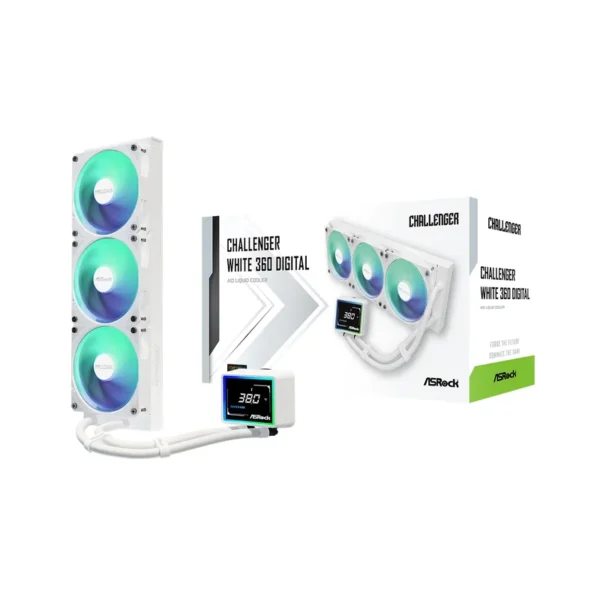 Asrock Challenger White 360 Digital Processor All-in-one liquid cooler 12 cm