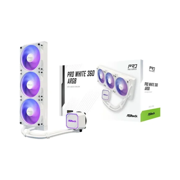 ASRock Pro White 360 ARGB Cooling