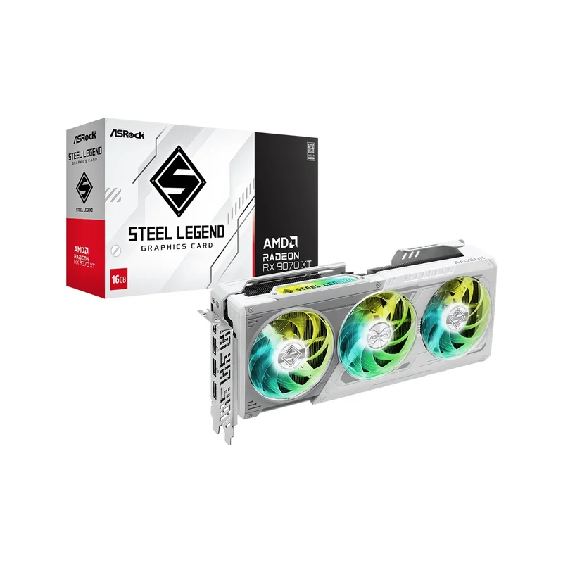 ASRock Steel Legend Radeon RX 9070 XT 16 GB graphics card