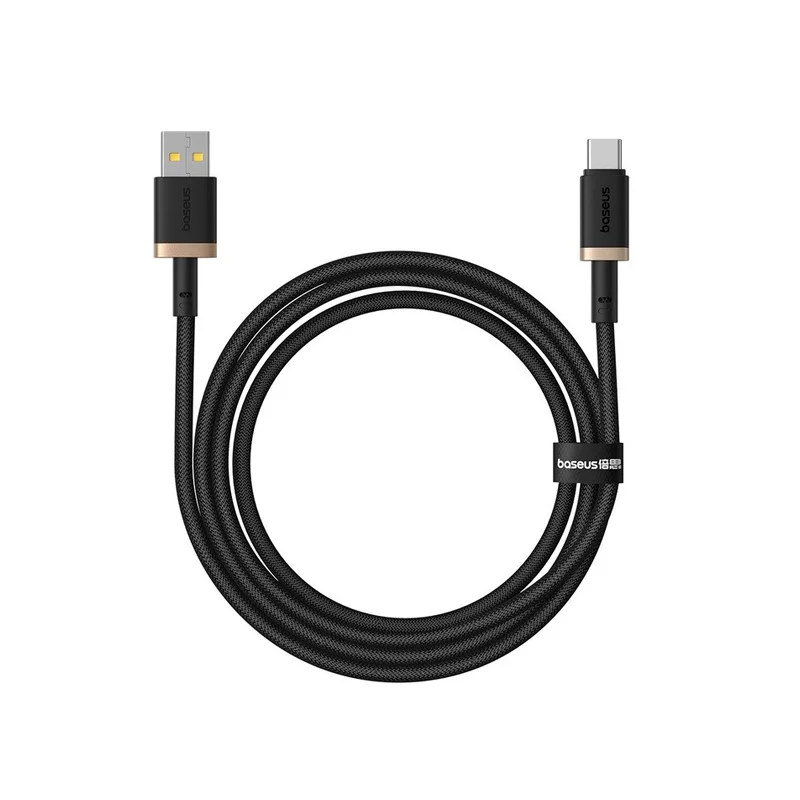 Baseus Dura USB Type A to Type C 60 W fast charging cable 1 m Black, Gold