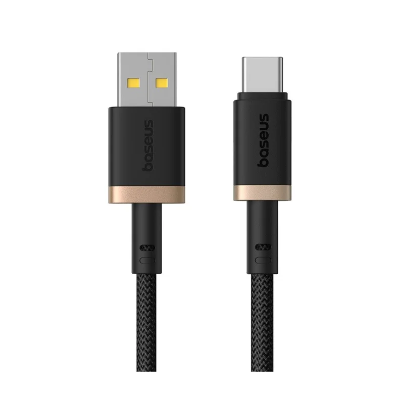 Baseus Dura USB Type A to Type C 60 W fast charging cable 1 m Black, Gold