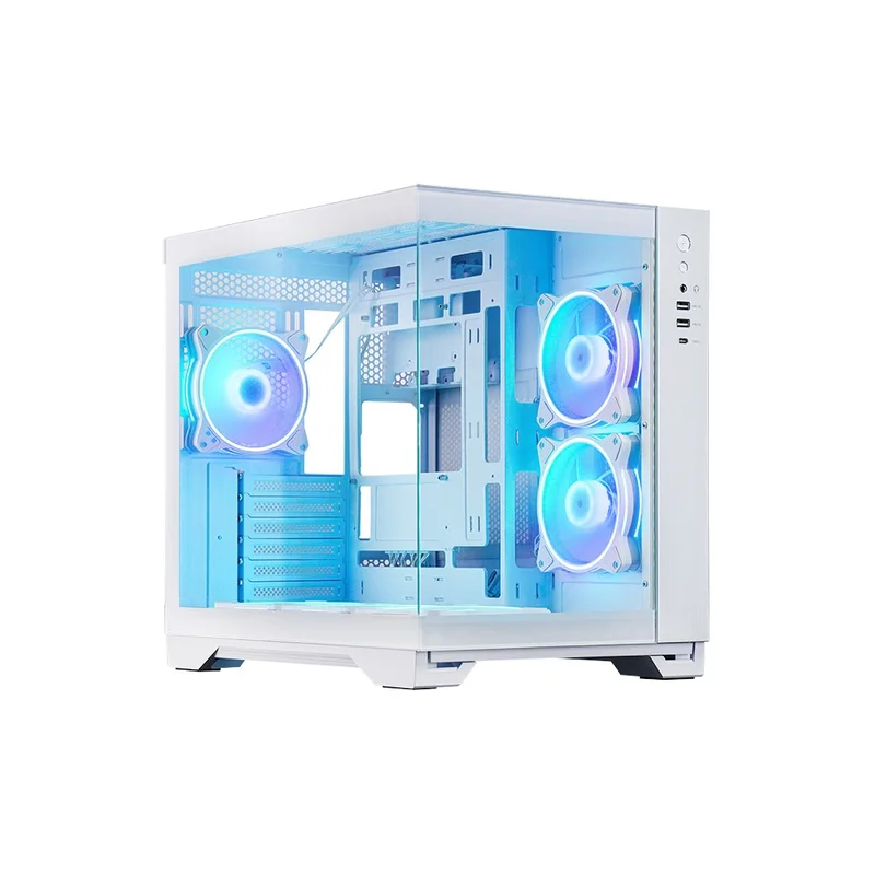 Chieftec GM-30W-TG-OP computer case Cube White