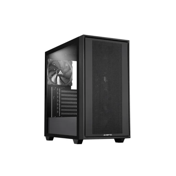Chieftec Midi Tower GS-03B-BLK-OP, Schwarz Black
