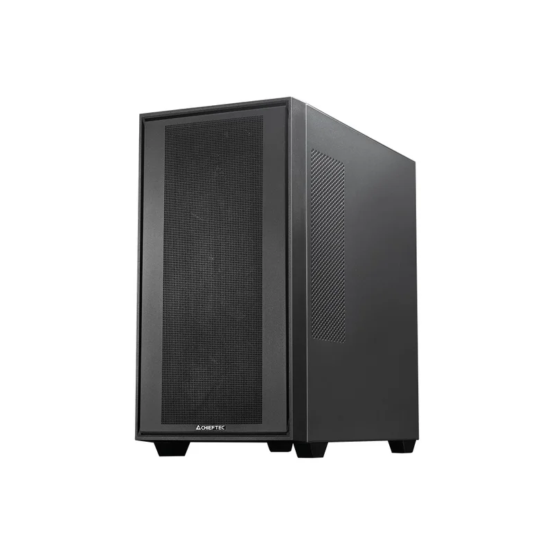 Chieftec Midi Tower GS-03B-BLK-OP, Schwarz Black