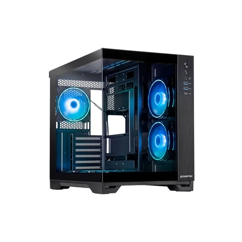 Chieftec Visio GM-30B-TG-OP schwarz Tempered Glass x 2 Cube Black