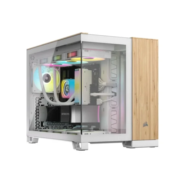 Corsair CC-9011288-WW computer case Midi Tower Bamboo, White