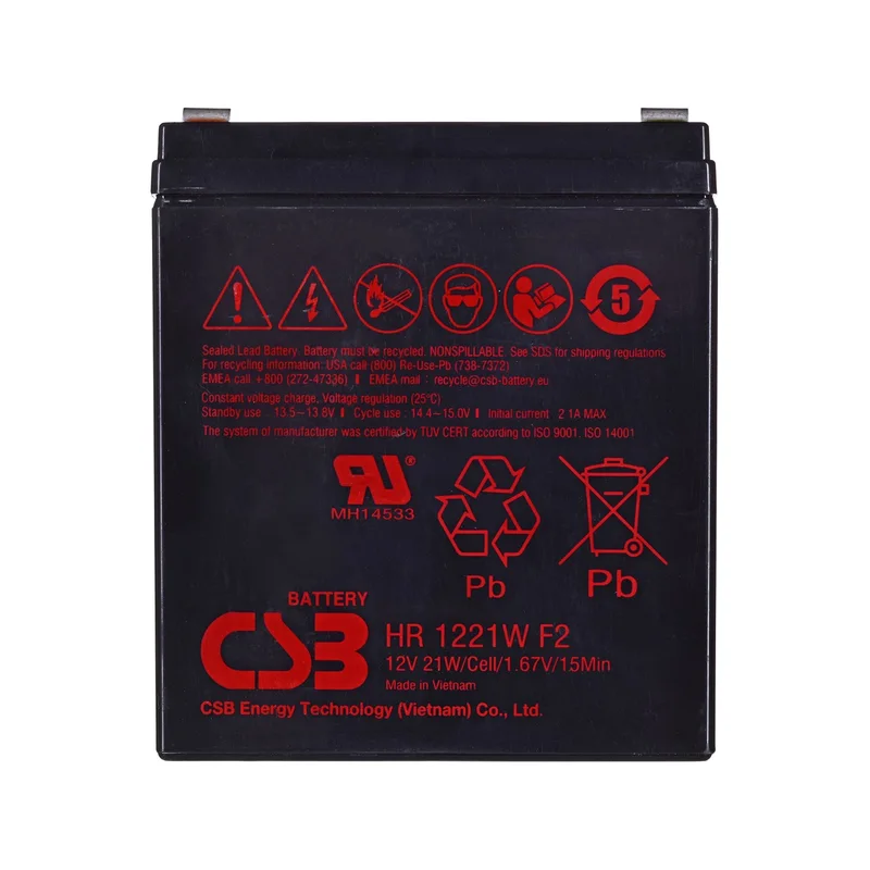 CSB HR1221WF2 12V 5.3Ah battery