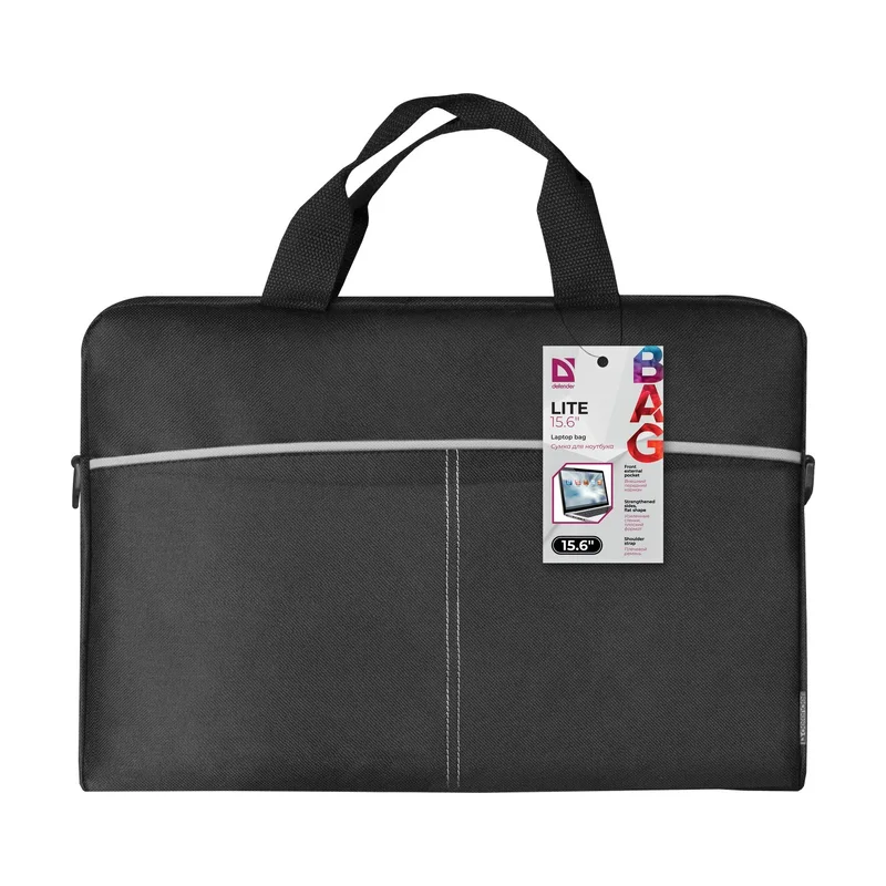 Defender Lite notebook case 39.6 cm (15.6") Black, Grey