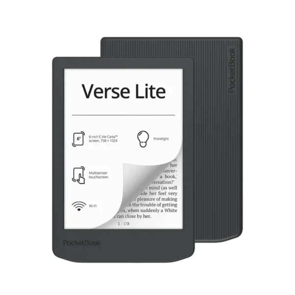 Ebook PocketBook Verse Lite 619 6’ E-Ink Carta 8GB Wi-Fi Gray