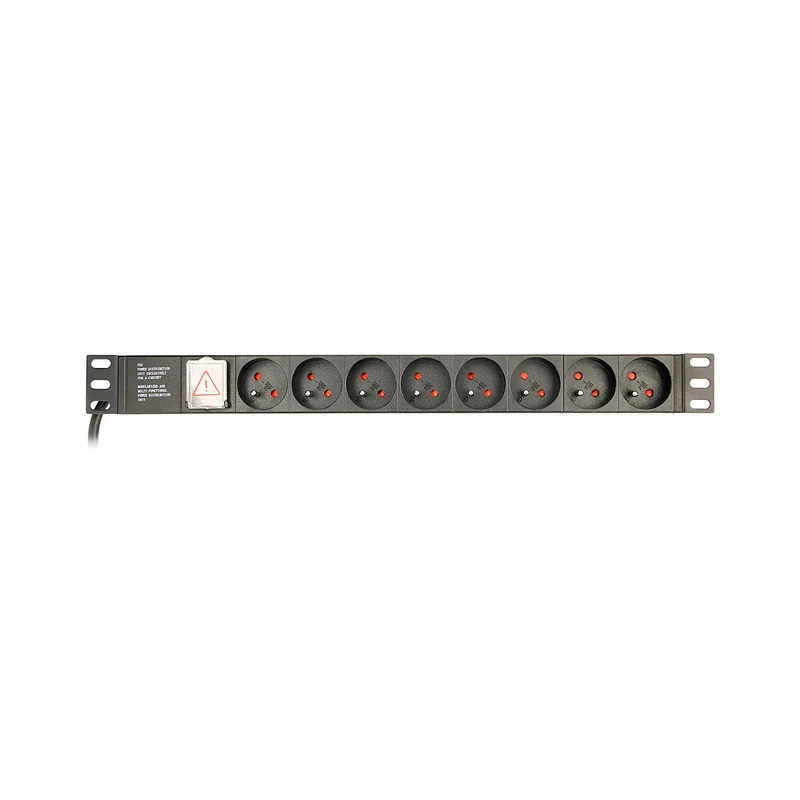 EnerGenie EG-PDU-014-F Rack Power Distribution Unit (8 FR sockets, 1U, 16A, Schuko plug, 3m, black color)