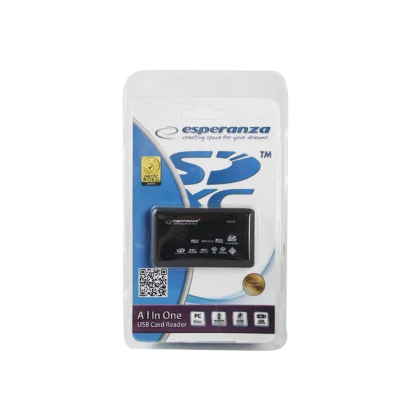 Esperanza EA119 card reader Black USB 2.0