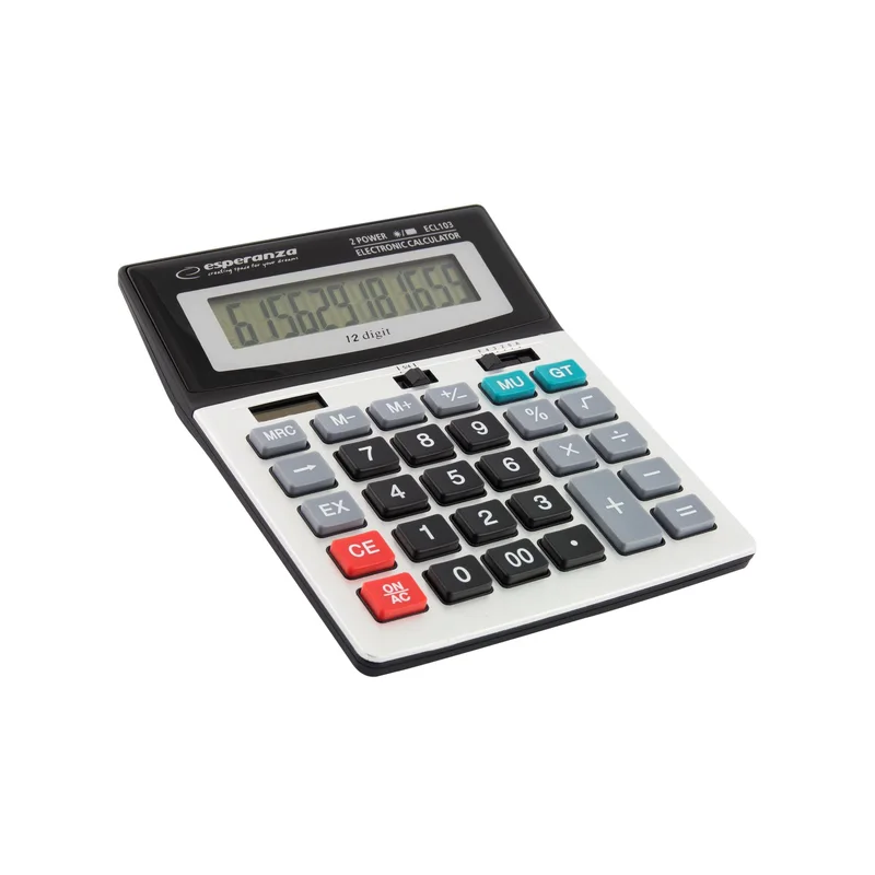 Esperanza ECL103 calculator Desktop Basic Black, Gray