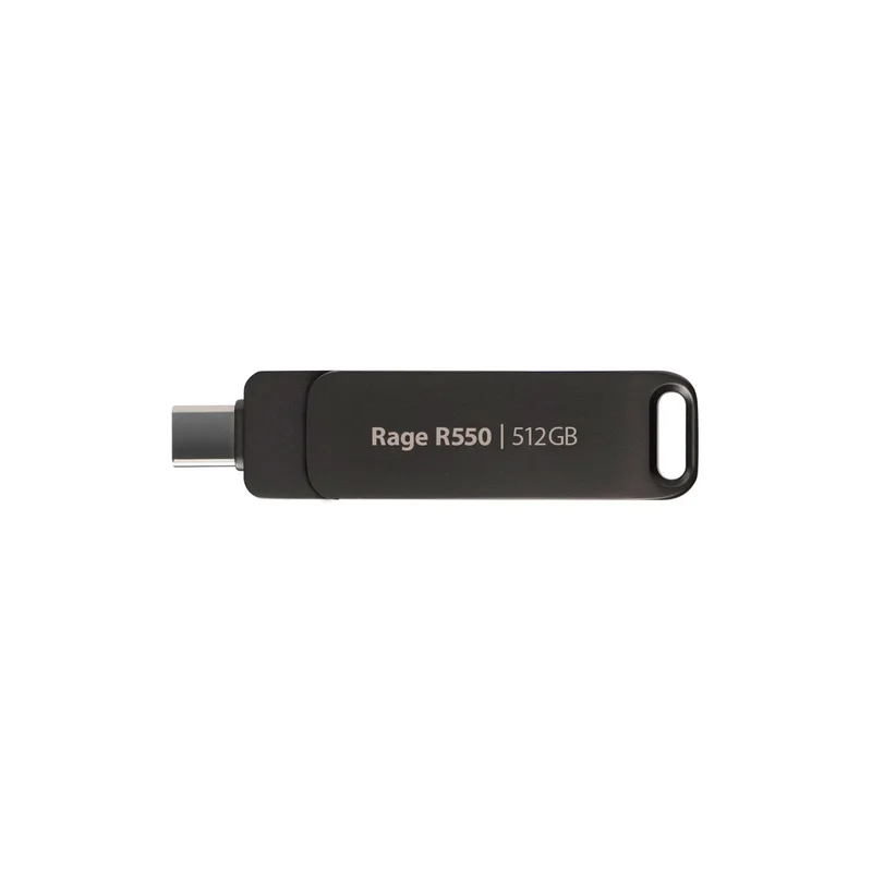 Flashdrive PATRIOT Rage R550 512GB 100 MB/S USB A+C Swivel Design (PE512GR550DSAD) Black