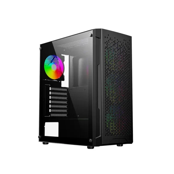 Gembird CCC-FC-400X Gaming ARGB computer case Fornax 400X, black