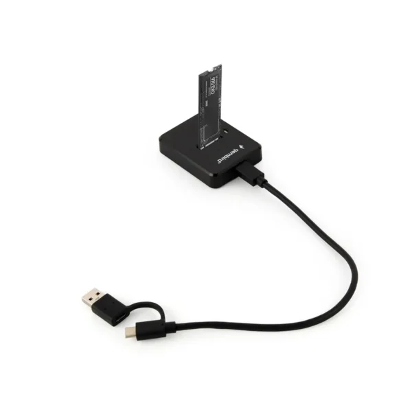 Gembird DD-U3M2 storage drive docking station USB 3.2 Gen 1 (3.1 Gen 1) Type-C Black