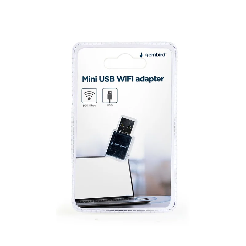 Gembird WNP-UA300-01 Mini USB WiFi adapter, 300 Mbps