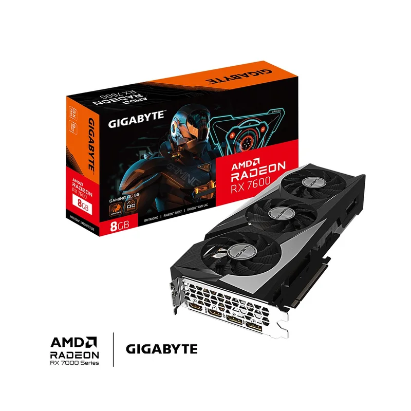 GIGABYTE GAMING Radeon RX 7600 OC 8G AMD 8 GB GDDR6