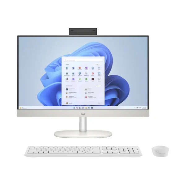 HP 24-cr0312nw AMD Ryzen™ 5 7520U 60.5 cm (23.8") 1920 x 1080 px All-in-One PC 16 GB LPDDR5-SDRAM 512 GB SSD Windows 11 Home Wi-Fi 6 (802.11ax) White