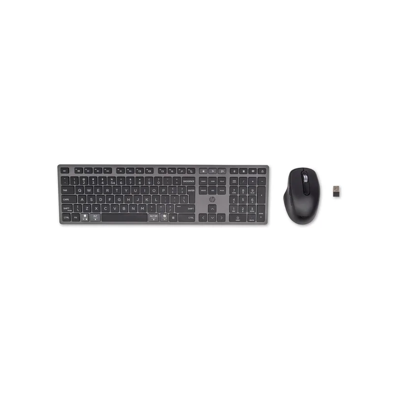 HP 720 Multi-Device Rechargeable Wireless Keyboard and Mouse Combo