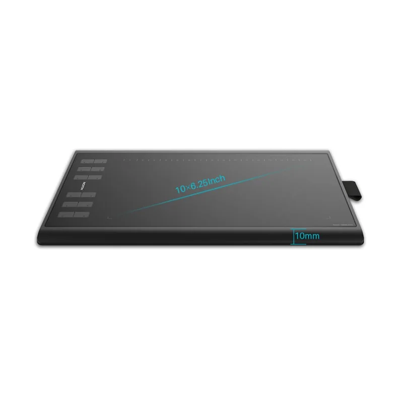 HUION H1060P graphic tablet 5080 lpi 250 x 160 mm USB Black