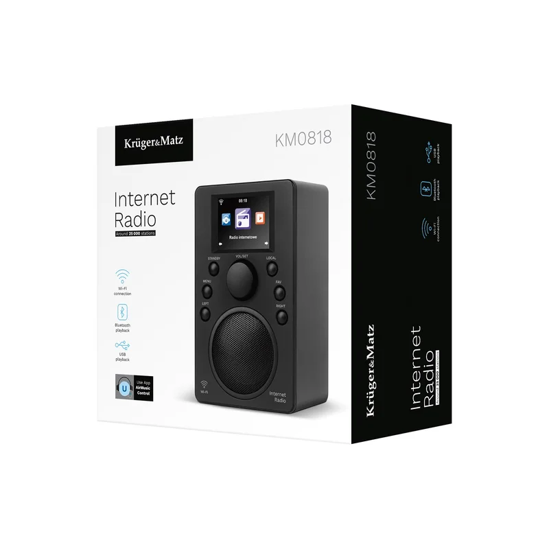 Krüger&Matz KM0818.1 Internet Radio Black