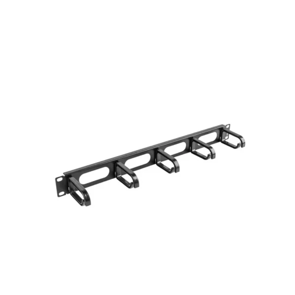 LANBERG CABLE ORGANISER 19" (1U, TYPE B, BLACK) AK-1205-B