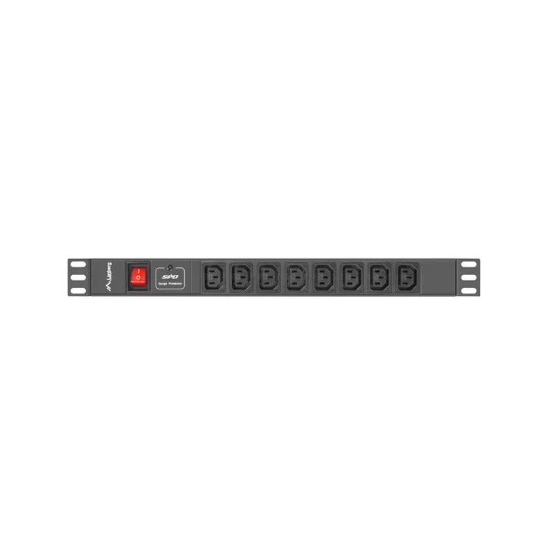 LANBERG POWER STRIP PDU RACK (1U, 16A, 8X IEC C13)