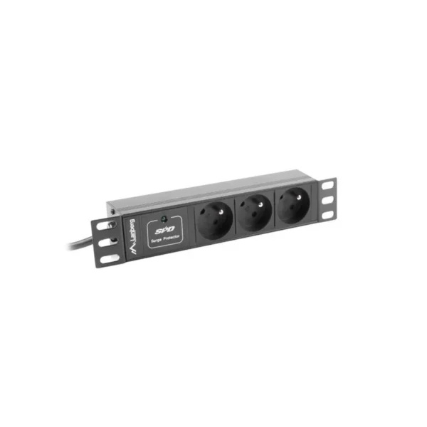 LANBERG POWER STRIP RACK 10" (1U, 10A, 3X 230V PL)