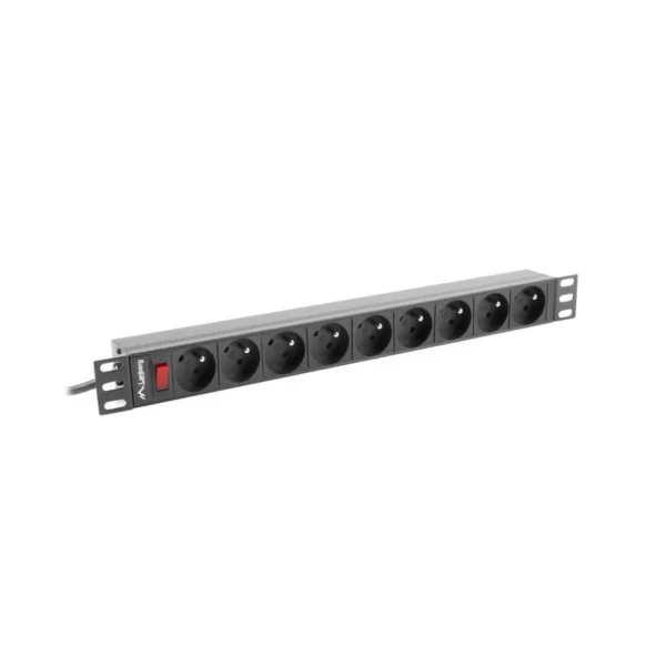 LANBERG POWER STRIP RACK 19" (1U, 16A, 9X 230V PL)
