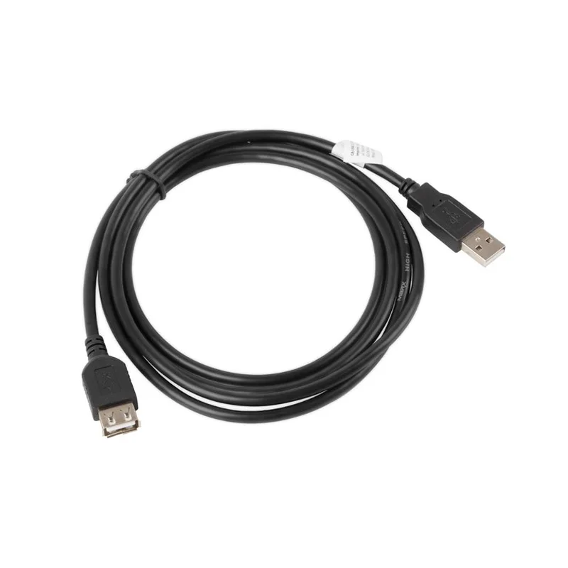 LANBERG USB EXTENSION CABLE 2.0 AM-AF 1.8M (BLACK) CA-USBE-10CC-0018-BK