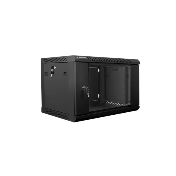 Lanberg wall mounted 19" rack cabinet 6U 600x450 black wf01-6406-10b