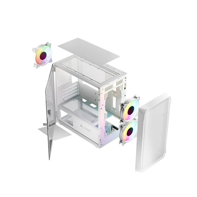 Logic PORTOS ARGB MINI USB 3.0 Case White
