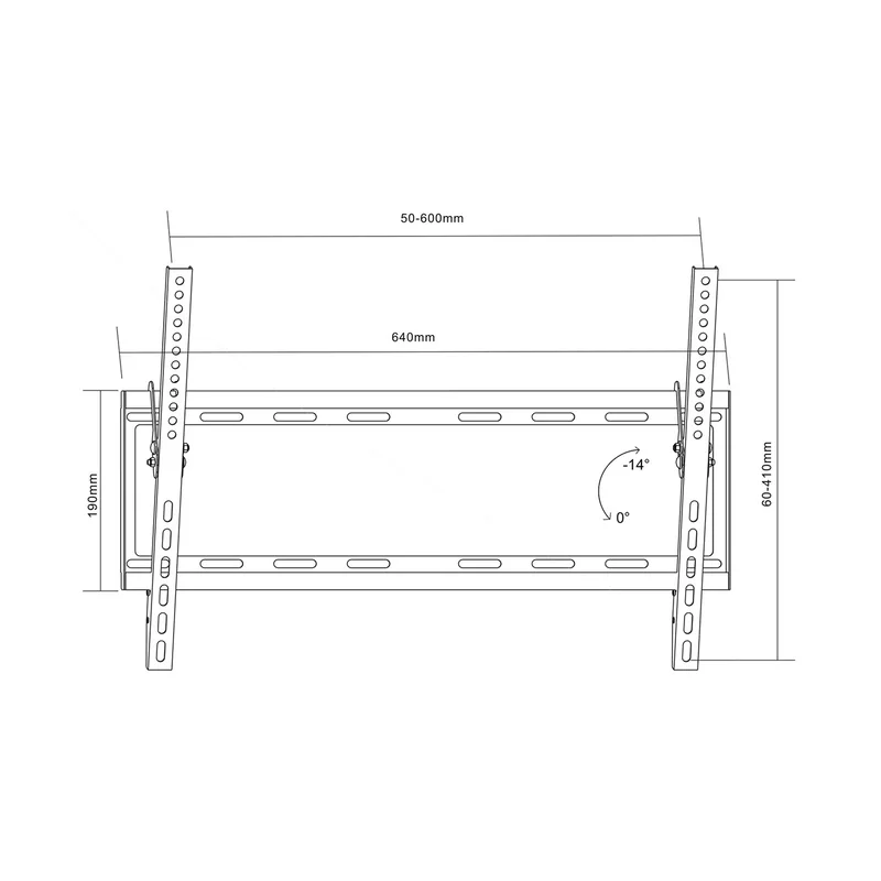 MACLEAN MC-605 TV Bracket 32-80" MACLEAN MC-605 MAX VESA 600X400 55KG