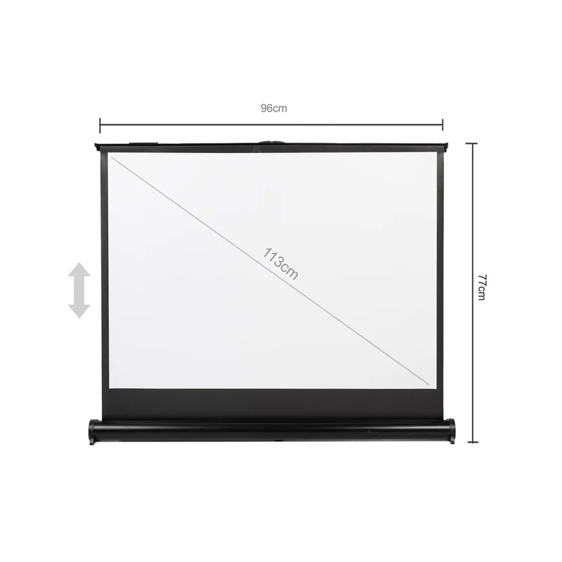 Maclean MC-961 Portable Projection Screen Compact 45" 4:3 Free-Standing Office Cinema