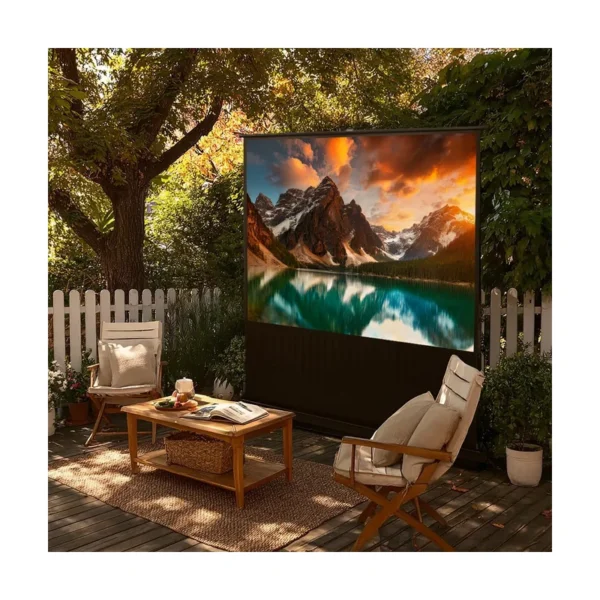 Maclean MC-964 portable projection screen, compact, floor, 100", 16:9
