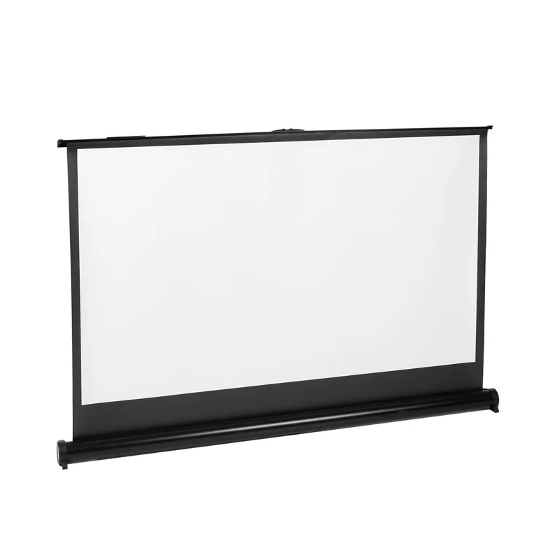 Maclean Portable Projection Screen Compact 40" 16:9 Free-Standing Office Cinema Matt White Home