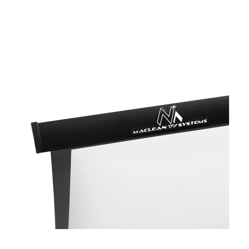 Maclean Portable Projection Screen Compact 40" 16:9 Free-Standing Office Cinema Matt White Home